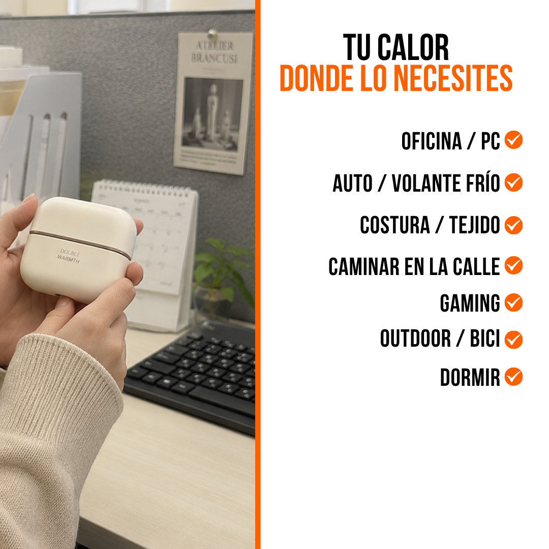 CALENTADOR DE MANOS RECARGABLE PARA INVIERNO | THERMOVA™