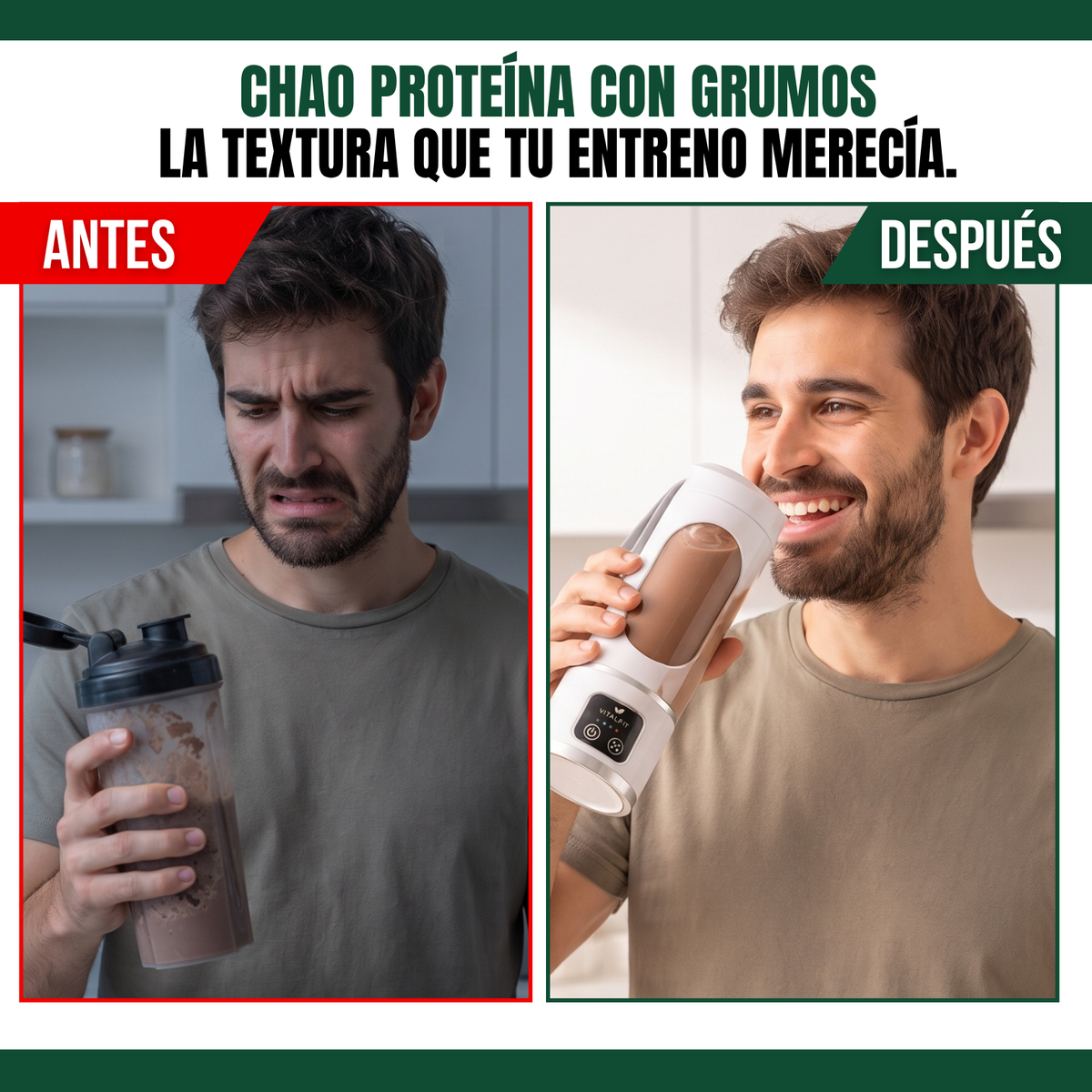 VITALFIT™: VASO PARA BATIDOS RÁPIDOS CON EBOOK RECETARIO DE REGALO🎁