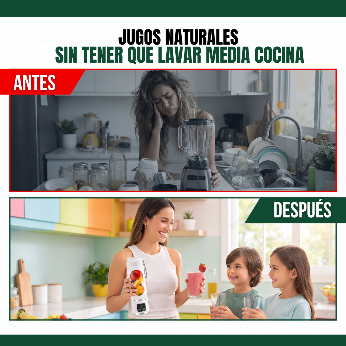 VITALFIT™: VASO PARA BATIDOS RÁPIDOS CON EBOOK RECETARIO DE REGALO🎁