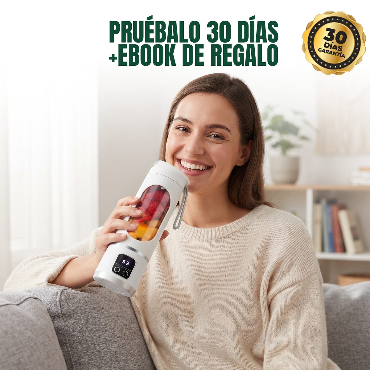VITALFIT™: VASO PARA BATIDOS RÁPIDOS CON EBOOK RECETARIO DE REGALO🎁